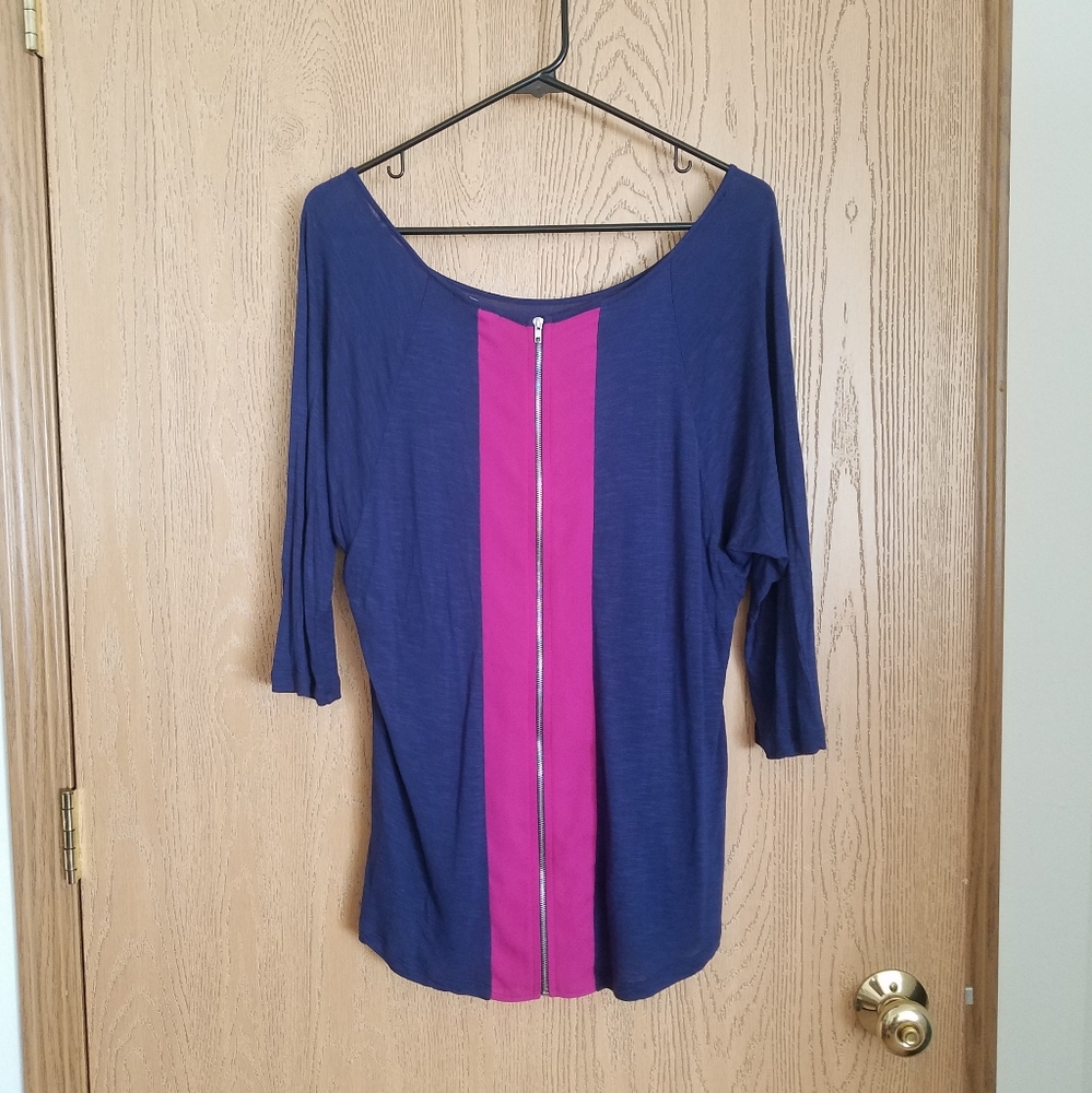 Nordstrom Zippered Back Top